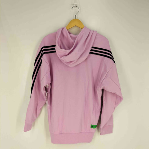アディダス adidas フラワープリント 3ストライプ プルオーバーパーカー レディース J:OT
