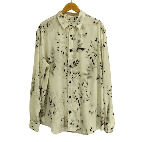 ザラ ZARA 総柄 リーフプリントシャツ メンズ USA XL