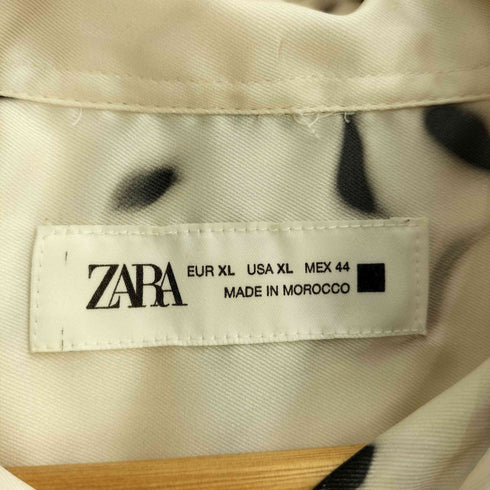 ザラ ZARA 総柄 リーフプリントシャツ メンズ USA XL