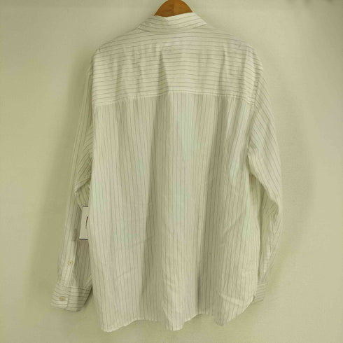 ザラ ZARA RELAXED FIT リヨセル ナイロン ストライプ長袖シャツ メンズ USA XL