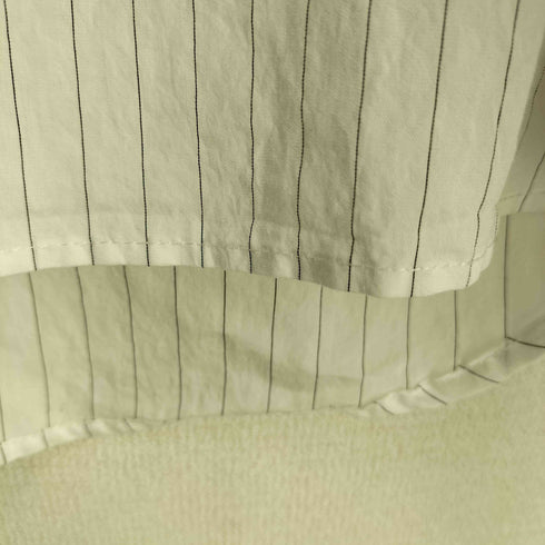 ザラ ZARA RELAXED FIT リヨセル ナイロン ストライプ長袖シャツ メンズ USA XL