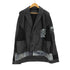 ザラ ZARA ニットコンビレザージャケット メンズ import:L