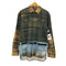 ザラ ZARA トロンプルイユプリントシャツ メンズ import:M