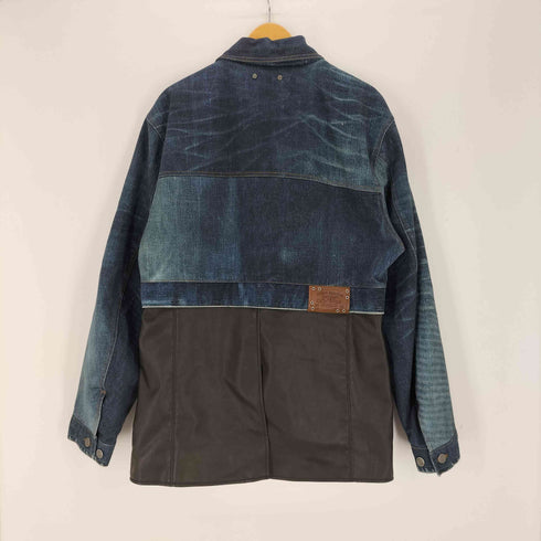 ザラ ZARA コンビデニムジャケット メンズ import:L