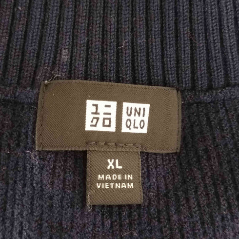 ユニクロ UNIQLO ワッフルVネックセーター メンズ JPN:XL