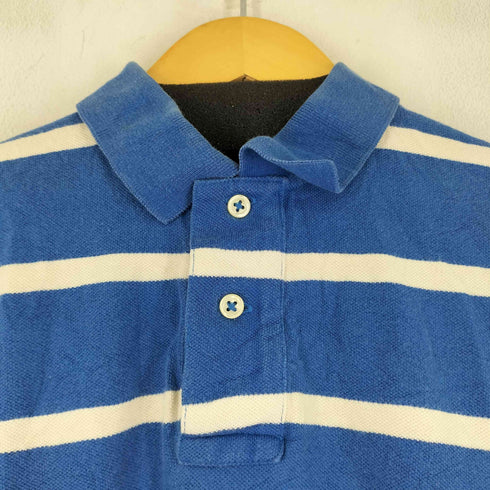 ポロバイラルフローレン Polo by RALPH LAUREN CUSTOM FIT スモールポニー刺繍 S/S ボーダーポロシャツ メンズ import:M