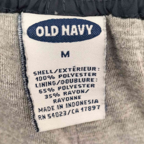 オールドネイビー OLD NAVY サイドジップ ナイロンワイドパンツ メンズ JPN:M