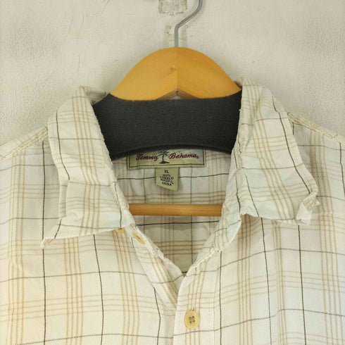 トミーバハマ Tommy Bahama テンセル100 チェック S/S BDシャツ メンズ import:XL