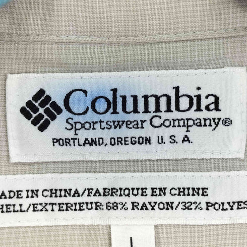 コロンビア Columbia GRT レーヨン混 S/S シャツ メンズ import:L