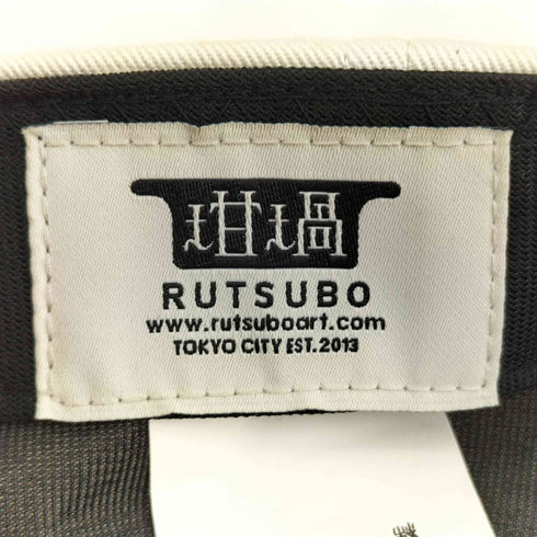 RUTSUBO ロゴ刺繍 6パネルキャップ メンズ