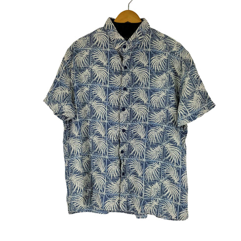 ナットナスト NAT NAST シルク混 ボタニカル柄 S/S シャツ メンズ import:L