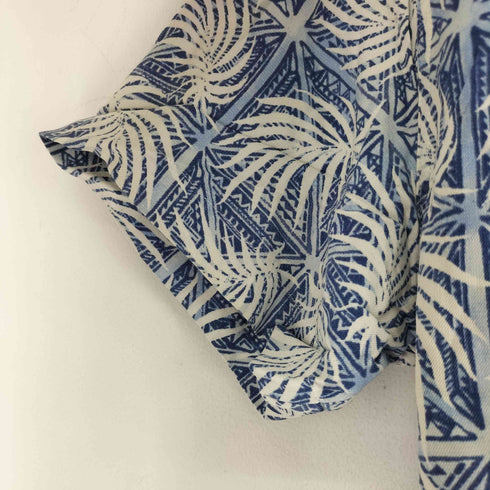 ナットナスト NAT NAST シルク混 ボタニカル柄 S/S シャツ メンズ import:L