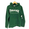 スラッシャー THRASHER ロゴプリント ドローコード プルオーバー パーカー メンズ L
