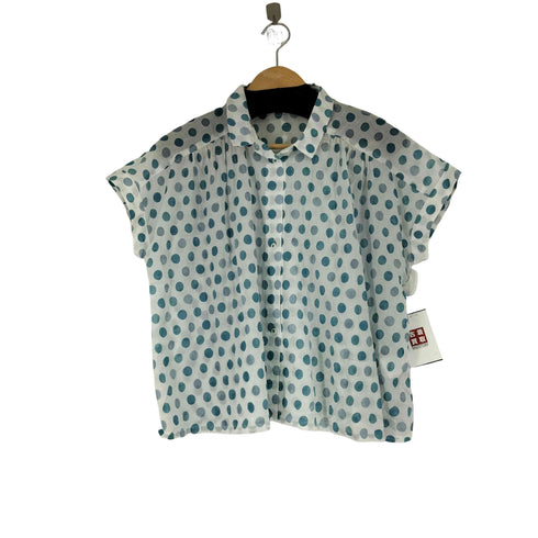 コットンハウスアヤ Cotton House Aya ドット柄 S/S シャツ レディース JPN:M