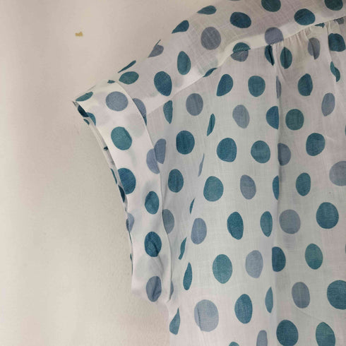 コットンハウスアヤ Cotton House Aya ドット柄 S/S シャツ レディース JPN:M