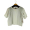 トリココムデギャルソン tricot COMME des GARCONS 14SS ワイドショルダーティアードクロップド S/S Tシャツ レディース JPN:S