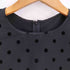 ピッチン PICCIN フロッキードットペプラムブラウス レディース JPN:S