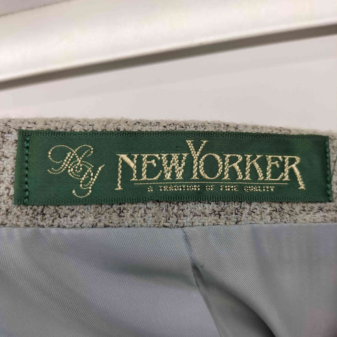 ニューヨーカー NEWYORKER チェック柄 丸襟 ジャケット スカート セットアップ レディース 9AR