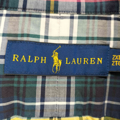 ラルフローレン RALPH LAUREN ポニー刺繍チェック柄BDシャツ メンズ 2XL