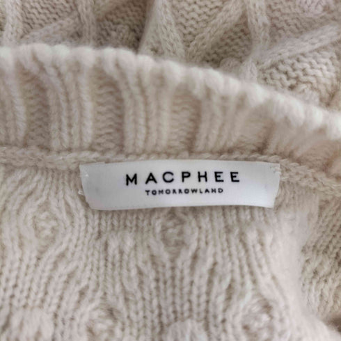 マカフィー MACPHEE ウールケーブル ショートプルオーバー レディース JPN:S