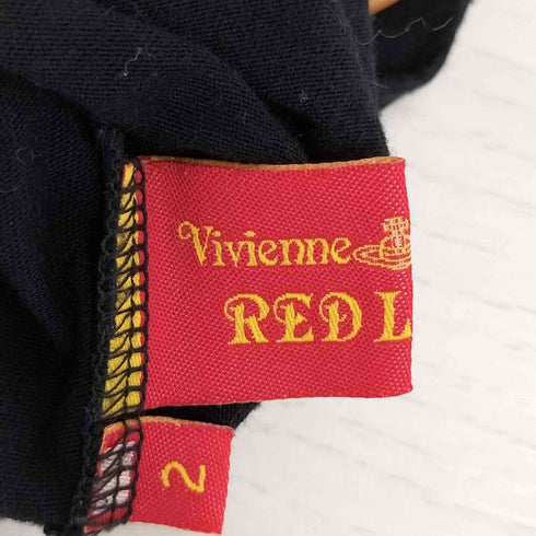 ヴィヴィアンウエストウッドレッドレーベル Vivienne Westwood RED LABEL オーブ ロゴ刺繍 タートルネック コットンウール ロングスリーブTシャツ レディース 2