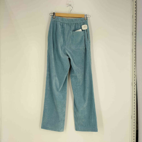 マカフィー MACPHEE ストレッチコーデュロイ イージーストレートパンツ レディース 32