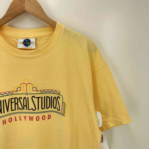 90S USA製 HOLLYWOOD 企業ロゴ S/S クルーネック Tシャツ シングルステッチ メンズ import:L