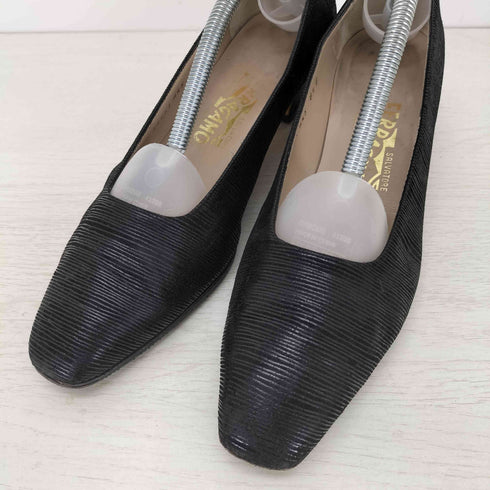 サルヴァトーレフェラガモ Salvatore Ferragamo イタリア製 レザーパンプス レディース 8 1/2