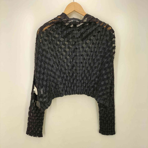 ミー イッセイミヤケ me ISSEY MIYAKE 変形 レース カーディガン レディース ONE SIZE