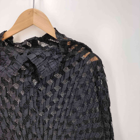 ミー イッセイミヤケ me ISSEY MIYAKE 変形 レース カーディガン レディース ONE SIZE