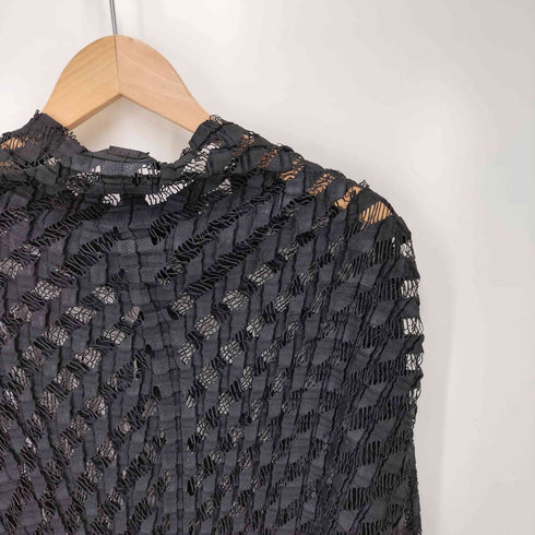 ミー イッセイミヤケ me ISSEY MIYAKE 変形 レース カーディガン レディース ONE SIZE