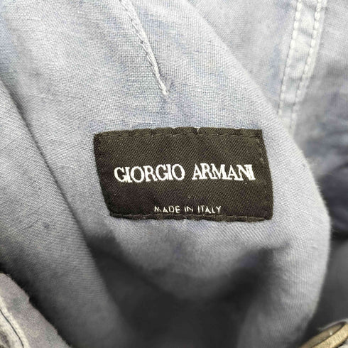 ジョルジオアルマーニ Giorgio Armani 16SS イタリア製 1タック リネン スラックス パンツ メンズ 46