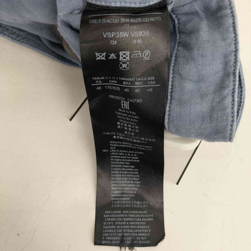 ジョルジオアルマーニ Giorgio Armani 16SS イタリア製 1タック リネン スラックス パンツ メンズ 46
