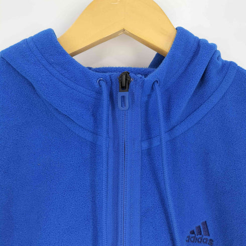 アディダス adidas ロゴ刺繍 フリース ジップアップパーカー メンズ JPN:L