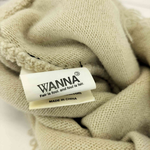 ワナ WANNA W DISTRESSED” KNIT BEANIE メンズ