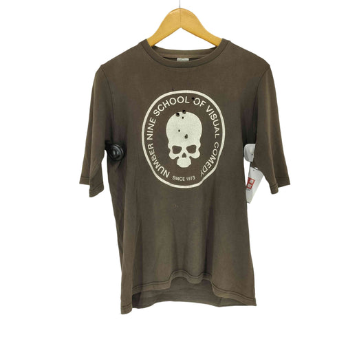 N NUMBER 01SS SCHOOL OF VISUAL COMEDYスカル Tシャツ メンズ JPN:2