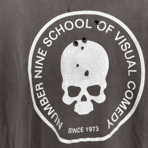 N NUMBER 01SS SCHOOL OF VISUAL COMEDYスカル Tシャツ メンズ JPN:2