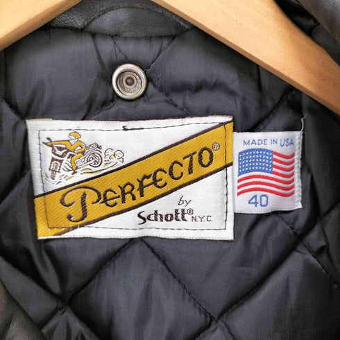 ショット Schott USA製 PERFECTOタグ 618 RIDERS JACKET ダブル ライダース ジャケット メンズ US:40
