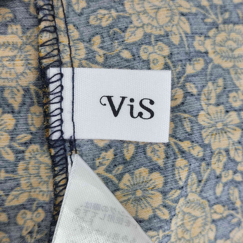 ビス ViS 前後2WAY花柄ウエストベルトシャツワンピース レディース FREE