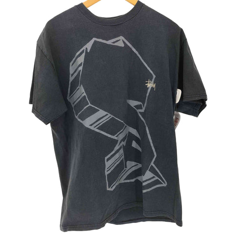 ステューシー Stussy 00S メキシコ製 ショーンフォントロゴ刺繍 フロントプリント S/S Tシャツ メンズ import:L