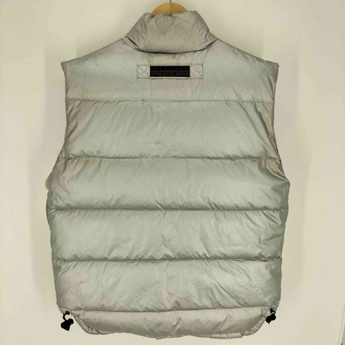 トミーヒルフィガー TOMMY HILFIGER 90S ATHLETIC GEAR ロゴ ワッペン リバーシブル ダウン ベスト メンズ import:L