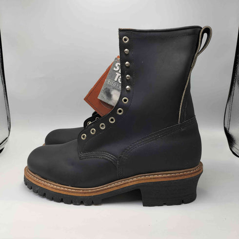 レッドウィング RED WING 90S USA製 PT91 後期 刺繍タグ 2218 STTEL TOE LOGGER BOOTS スチールトゥ ロガー ブーツ デッドストック 茶芯 メンズ US:10.5D