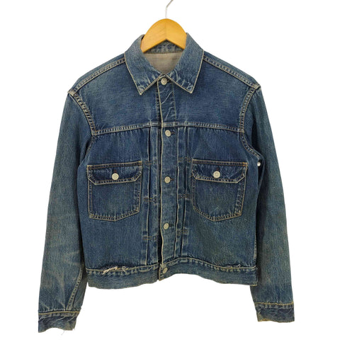 リーバイス Levis 50S-60S 後期 507XX 2nd デニムジャケット 紙パッチ期 ボタン裏刻印無し メンズ