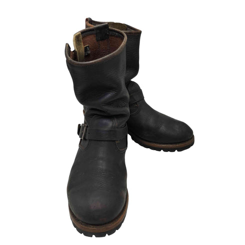 Golden Retriever レザー エンジニア ブーツ vibram ソール メンズ