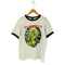 両面 バンドプリントクルーネック リンガーTシャツ メンズ JPN:L