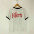 両面 バンドプリントクルーネック リンガーTシャツ メンズ JPN:L