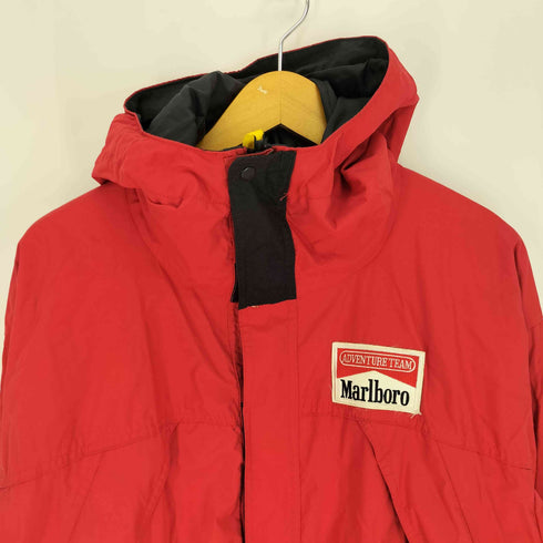 マルボロ Marlboro 90S ADVENTURE TEAM ジップアップ 裏地メッシュ フーデッド ナイロンジャケット コピーライト 1992年 DEADSTOCK デッドストック メンズ import:L