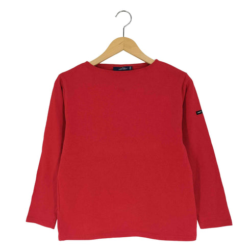 セントジェームス SAINT JAMES フランス製 無地 バスクシャツ ボートネックTシャツ レディース XXS
