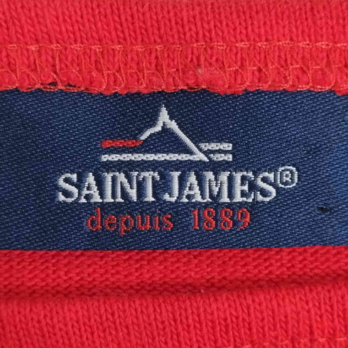 セントジェームス SAINT JAMES フランス製 無地 バスクシャツ ボートネックTシャツ レディース XXS