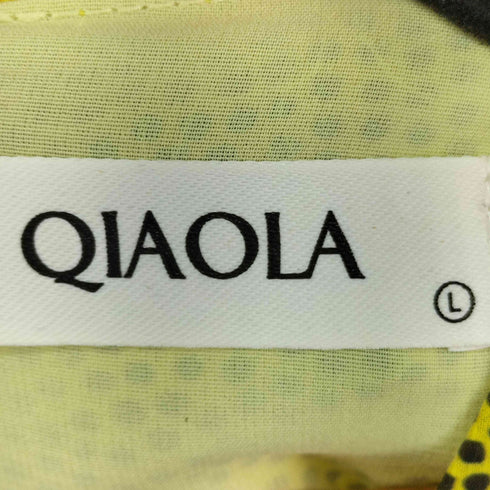 QIAOLA ドット柄ティアードワンピース レディース JPN:L